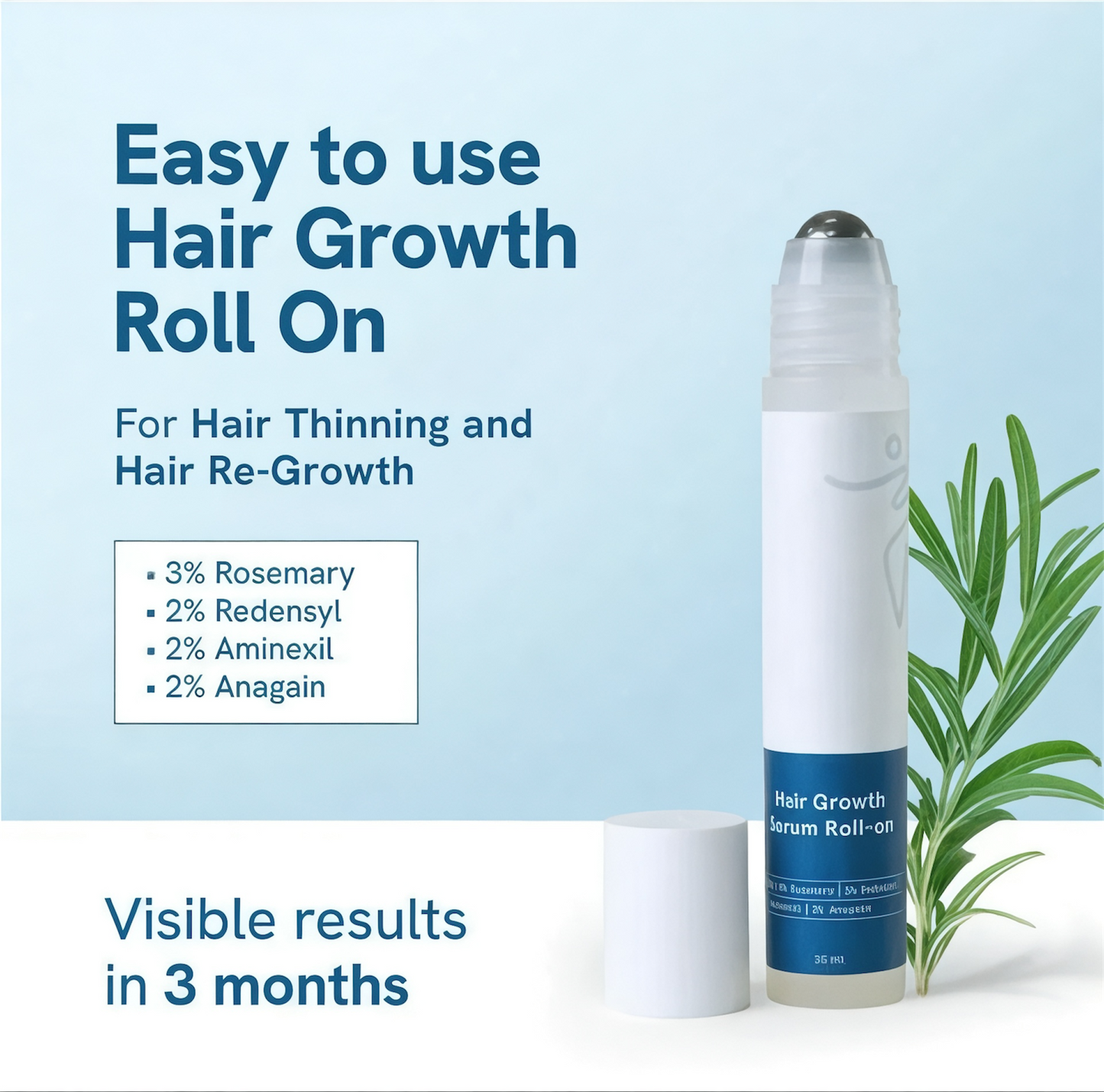 Hair Regrowth Serum for Thicker, Healthier Hair Growth